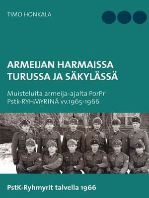 cover image of Armeijan harmaissa Turusssa ja Säkylässä